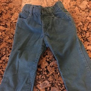 Aqua corduroy pants